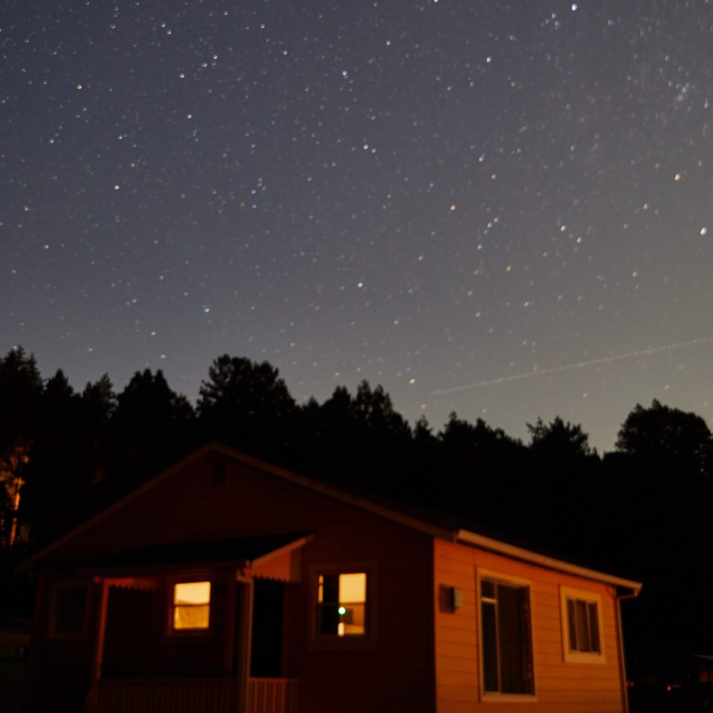 Stars above Mar Vista Cottages