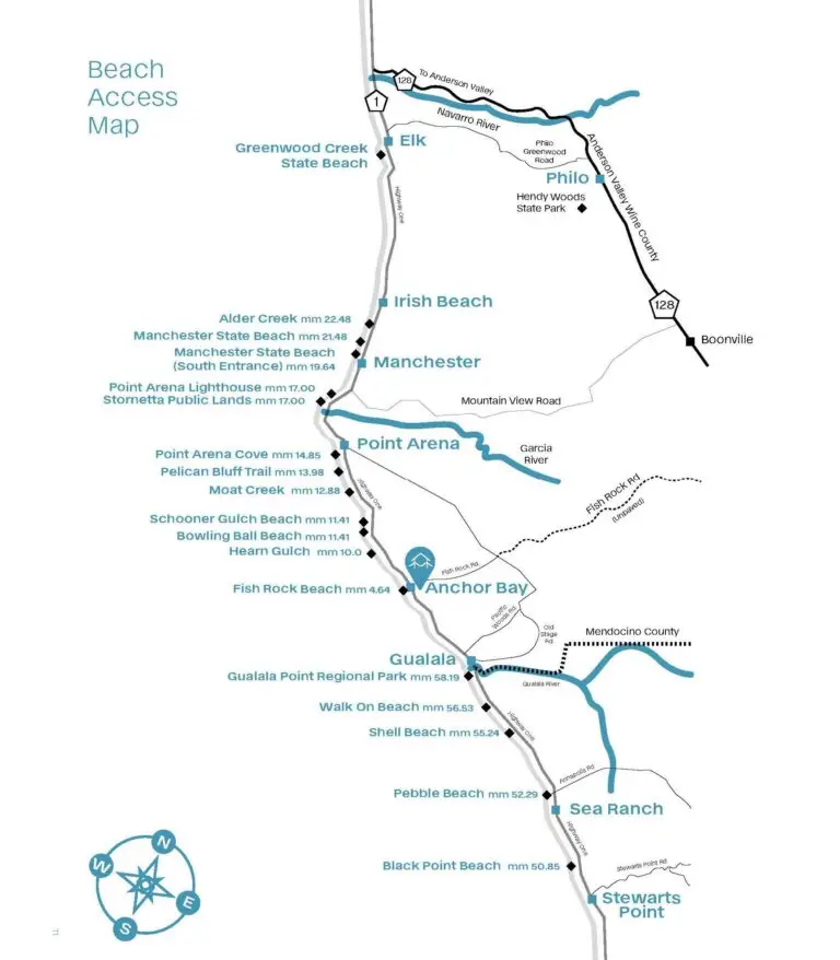 Mar Vista Beach Access Map